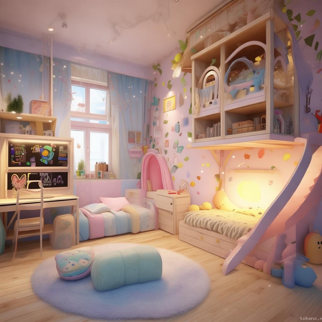 如何为小学女儿打造一套50m²单身公寓🏠：实用与梦幻并存